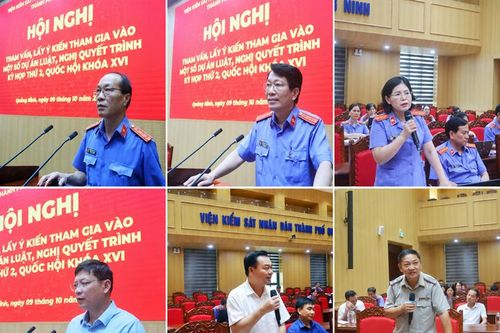 VKSND TP Quảng Ninh phối hợp tham vấn, góp ý hai dự thảo luật, nghị quyết