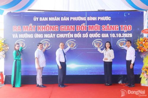 Phường Bình Phước ra mắt không gian đổi mới sáng tạo, hưởng ứng Ngày Chuyển đổi số quốc gia