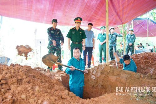 Triển khai lấy mẫu hài cốt liệt sĩ chưa xác định được danh tính tại xã Quốc Khánh