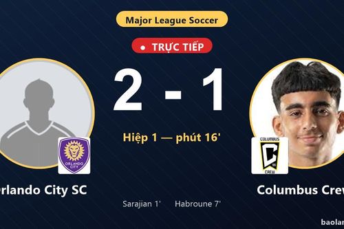 TRỰC TIẾPTrực tiếp Orlando City SC vs Columbus Crew: Orlando City SC vượt lên dẫn trước