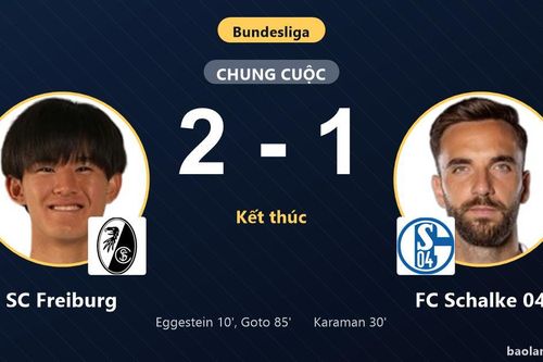 Hạ FC Schalke 04 kịch tính, SC Freiburg chen chân vào top 3 Bundesliga