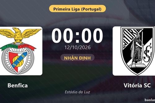 Nhận định Benfica vs Vitória SC: Điểm tựa từ thành tích đối đầu