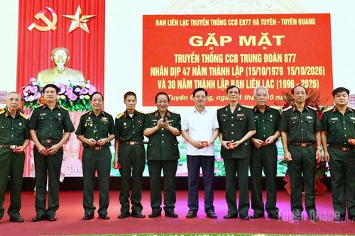 Ban liên lạc Cựu chiến binh Trung đoàn 877 Hà Tuyên tổ chức gặp mặt truyền thống