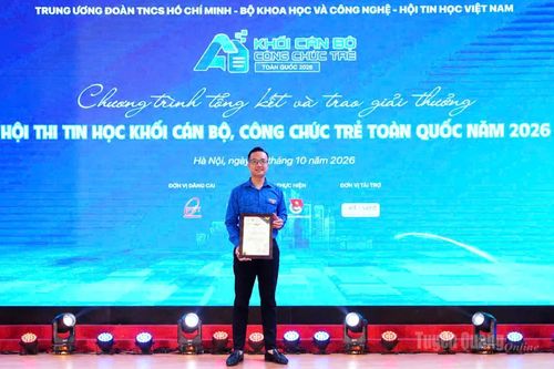 Tuyên Quang có 1 cá nhân đoạt giải Hội thi Tin học cán bộ, công chức trẻ toàn quốc