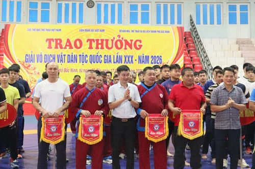 Bắc Ninh: Khai mạc giải vô địch Vật dân tộc quốc gia lần thứ XXX năm 2026