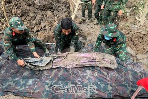 Quy tập thành công 3 hài cốt liệt sĩ tại khu vực nghĩa trang tạm cầu Chữ Y