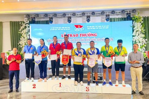 Bi sắt Cà Mau giành 2 huy chương tại Giải vô địch bãi biển Quốc gia 2026