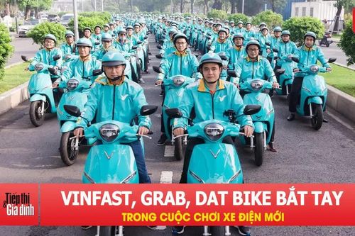 Chưa từng có: VinFast, Grab, Dat Bike bắt tay trong cuộc chơi xe điện mới