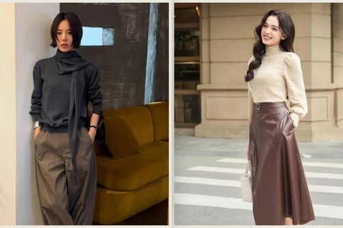 4 cách phối áo cổ cao giúp nàng trẻ trung, thanh lịch ngày giao mùa