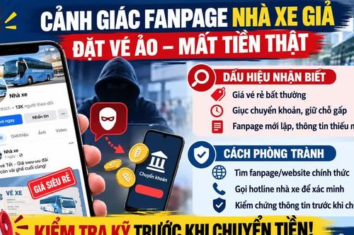 Vé xe giá rẻ trên mạng: Coi chừng 'bẫy' chuyển khoản