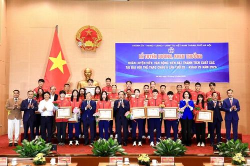 Hà Nội tuyên dương, khen thưởng HLV, VĐV đạt thành tích xuất sắc tại ASIAD 20