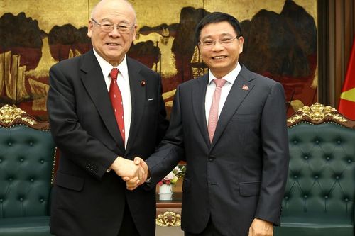 Phó Thủ tướng Nguyễn Văn Thắng tiếp Cố vấn đặc biệt Liên minh Nghị sĩ hữu nghị Nhật Bản-Việt Nam