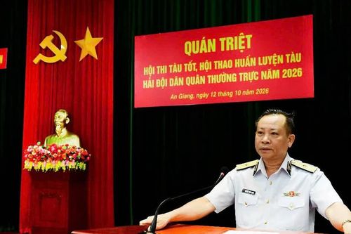 Quán triệt Hội thi tàu tốt, Hội thao huấn luyện tàu Hải đội Dân quân thường trực năm 2026
