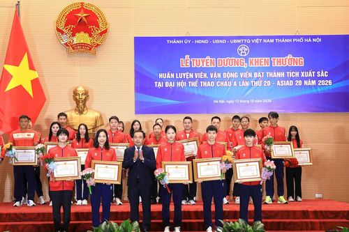Hà Nội vinh danh huấn luyện viên, vận động viên xuất sắc tại ASIAD 20