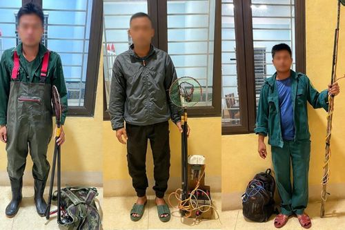 'Ông lữ' xài điện bắt cá