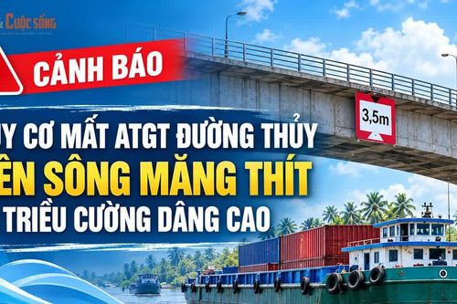 [INFOGRAPHIC] Cảnh báo nguy cơ mất an toàn đường thủy trên sông Măng Thít