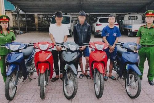 Hà Tĩnh: Làm rõ nhóm thanh thiếu niên thực hiện 9 vụ trộm cắp xe máy