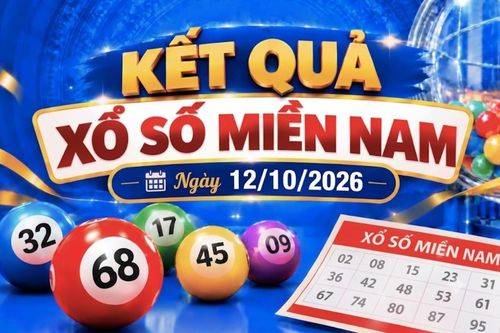 Kết quả xổ số miền Nam hôm nay ngày 12/10/2026
