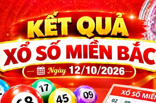 Kết quả xổ số miền Bắc hôm nay ngày 12/10/2026