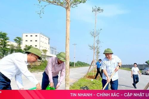Phát động trồng cây xanh, làm đẹp cảnh quan khu công nghiệp tại Nghi Xuân