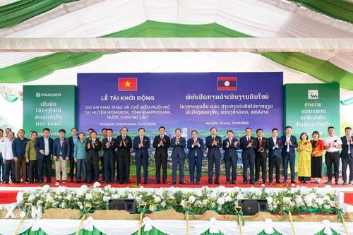 Tái khởi động dự án khai thác và chế biến muối mỏ Kali tại Lào