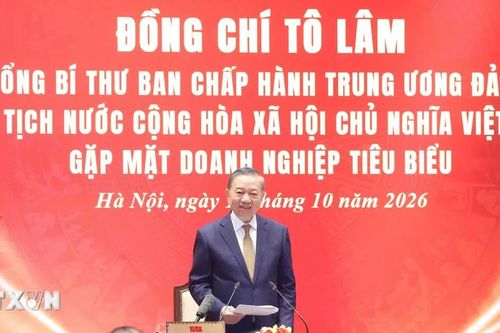 Tổng Bí thư, Chủ tịch nước Tô Lâm gặp mặt doanh nghiệp tiêu biểu