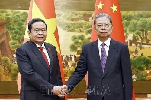 Chủ tịch Quốc hội Trần Thanh Mẫn hội đàm với Ủy viên trưởng Nhân đại Trung Quốc