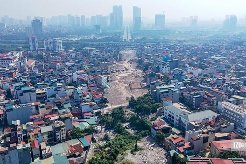 Hà Nội: Đường Tây Thăng Long có mặt bằng sạch nhưng chưa thi công
