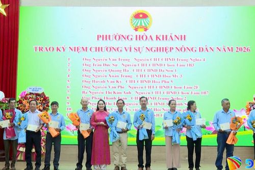 Phường Hòa Khánh có 219 cá nhân đăng ký danh hiệu nông dân sản xuất, kinh doanh giỏi