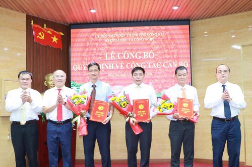 Sở Khoa học và Công nghệ công bố quyết định về công tác cán bộ