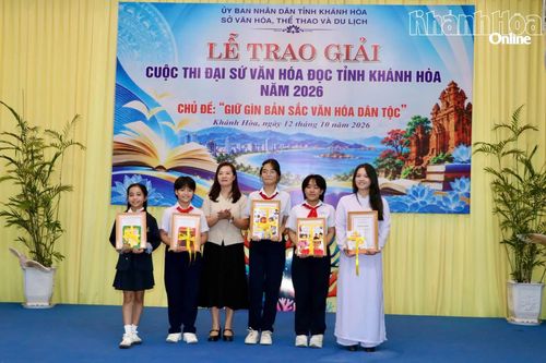 Trao giải cuộc thi Đại sứ văn hóa đọc tỉnh Khánh Hòa năm 2026