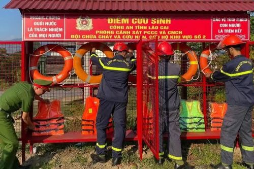 Lắp đặt 5 điểm cứu sinh phòng đuối nước tại các xã, phường