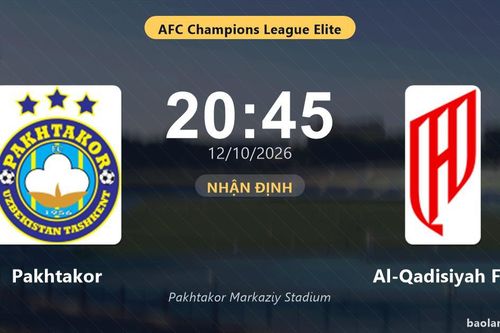 Nhận định Pakhtakor vs Al-Qadisiyah FC: Cơ hội bám đuổi ngôi đầu