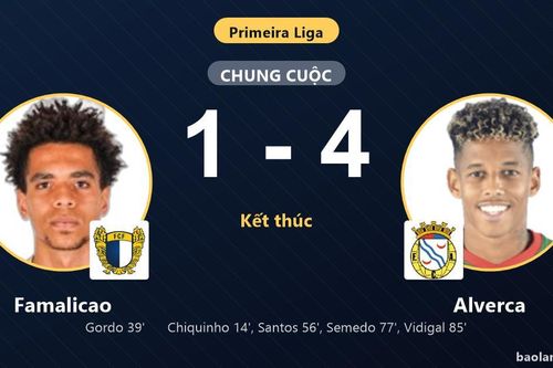 Thua Alverca 1-4 trên sân nhà, Famalicao bị đối thủ vượt mặt tại Primeira Liga