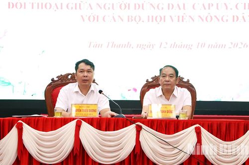 Đảng ủy xã Tân Thanh tổ chức đối thoại giữa người đứng đầu cấp ủy, chính quyền với cán bộ, hội viên nông dân