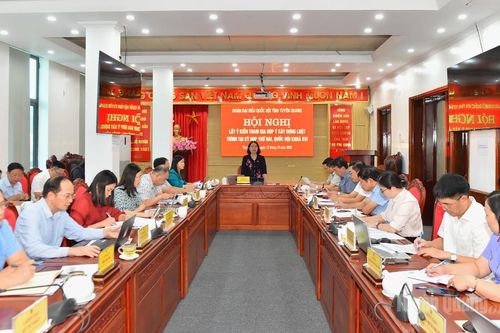 Đoàn ĐBQH tỉnh Tuyên Quang lấy ý kiến tham gia xây dựng 4 dự án luật