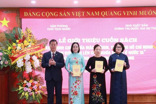 Phó Chủ tịch Quốc hội Nguyễn Thị Thanh dự Lễ giới thiệu sách của cố Chủ tịch nước Trần Đại Quang