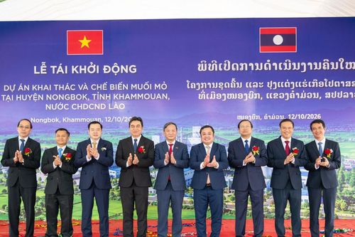 Vinachem tái khởi động dự án khai thác và chế biến muối mỏ gần 500 triệu USD tại Lào