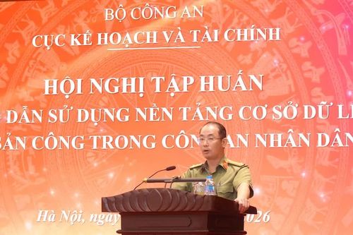 Nâng cao chất lượng dữ liệu tài sản công trong Công an nhân dân