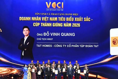 Phó Chủ tịch T&T Group Đỗ Vinh Quang được vinh danh Doanh nhân Việt Nam tiêu biểu - Cúp Thánh Gióng 2026