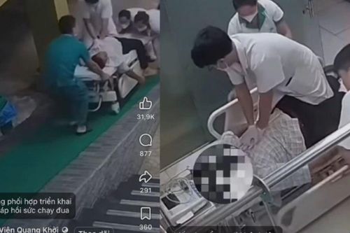Bác sĩ trẻ ngồi trên băng ca ép tim cứu người đàn ông 60 tuổi, danh tính gây chú ý