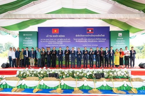 Vinachem tái khởi động dự án khai thác và chế biến muối mỏ 492 triệu USD tại Lào