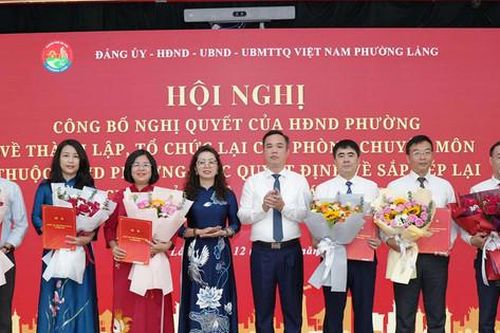 Phường Láng: Kiện toàn tổ chức đảng và bộ máy chính quyền