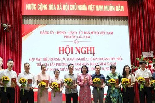 Phường Cửa Nam cam kết đồng hành, tạo thuận lợi cho doanh nghiệp phát triển