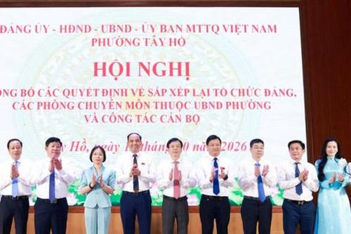 Phường Tây Hồ kiện toàn tổ chức bộ máy, nâng cao hiệu quả phục vụ nhân dân