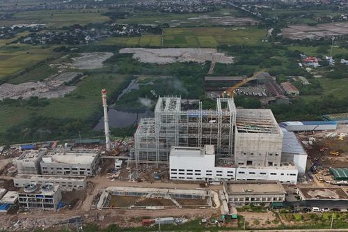 Toàn cảnh tiến độ nhà máy điện rác Greenity Nam Định