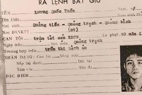 Hơn 30 năm truy bắt đối tượng truy nã trộm súng, trộm vàng