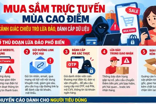 Mua sắm trực tuyến mùa cao điểm: Cẩn trọng trước chiêu trò lừa đảo