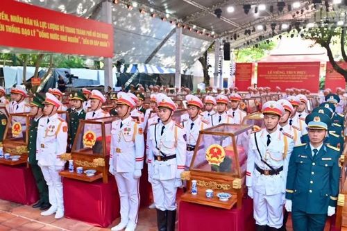 Truyền hình trực tiếp Lễ truy điệu, an táng hài cốt liệt sĩ