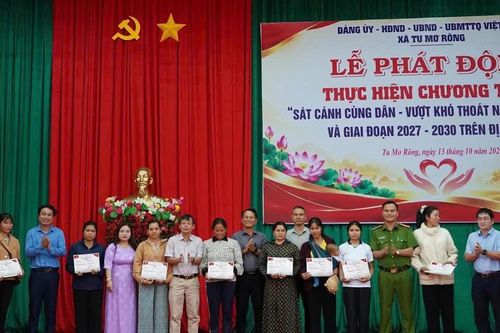 Quảng Ngãi: Xã Tu Mơ Rông triển khai chương trình 'Sát cánh cùng dân, vượt khó thoát nghèo'
